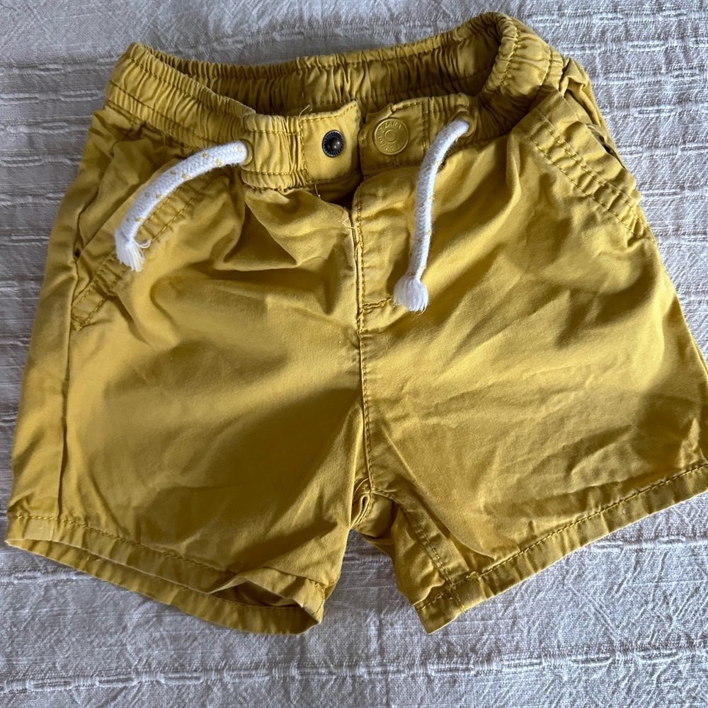 Yellow Zara boy shorts